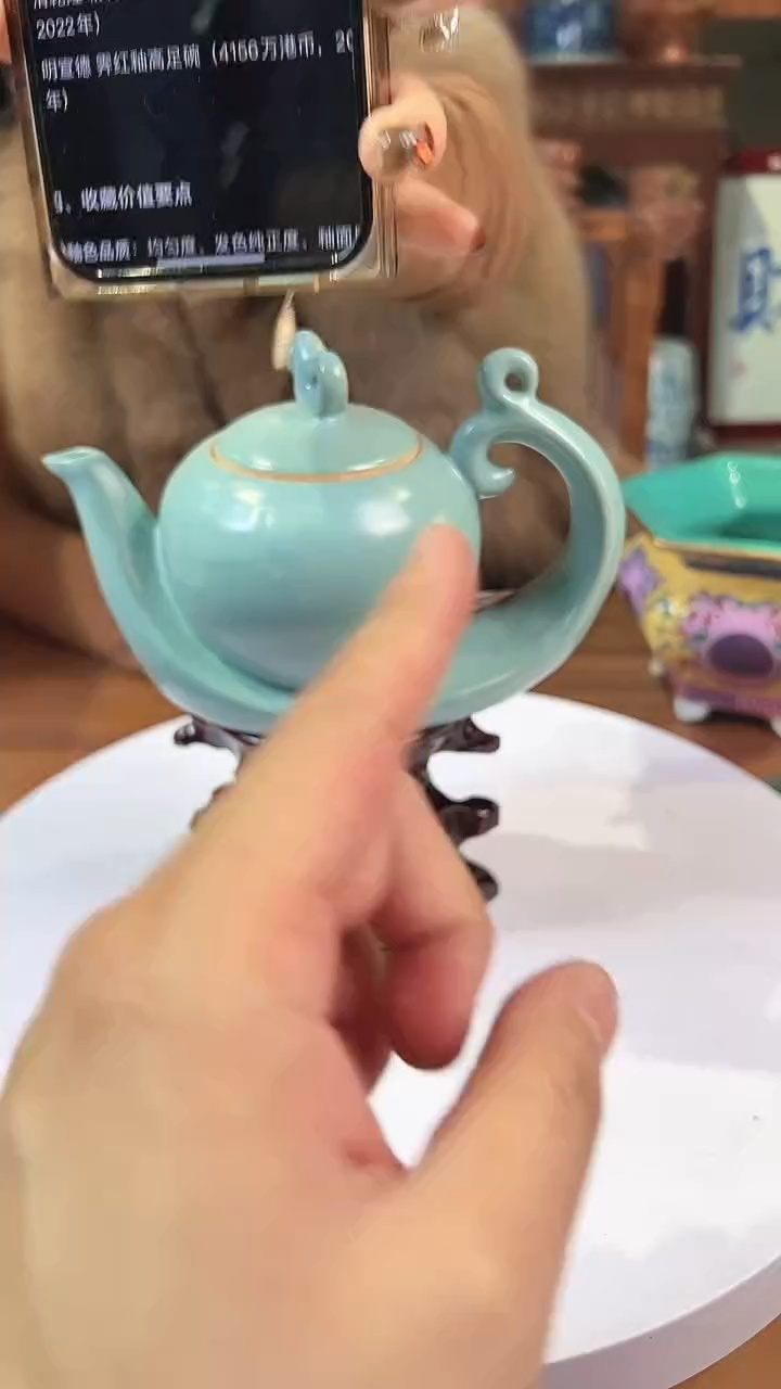 摆件陶景德镇陶瓷青花摆件15