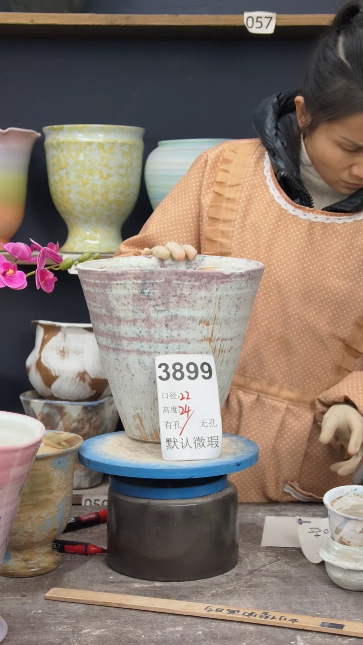 景德镇陶园花盆3889