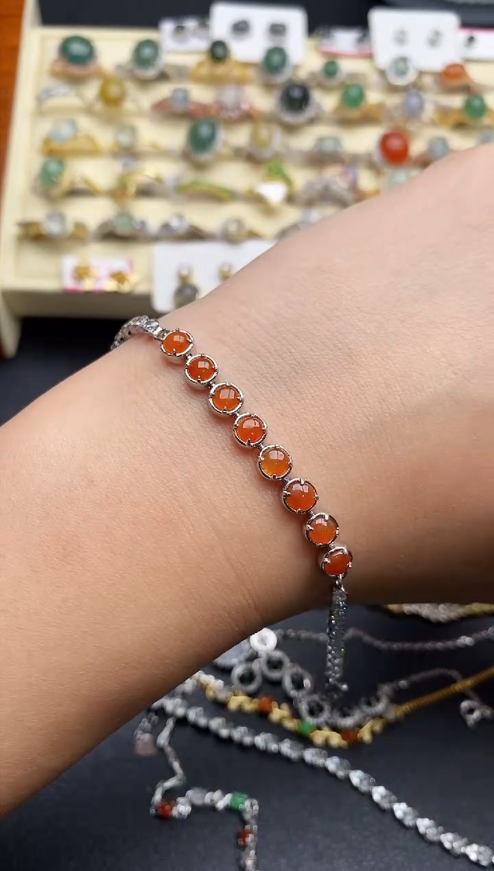 【闪购商品】翡翠戒指银S925镶嵌111111111+9