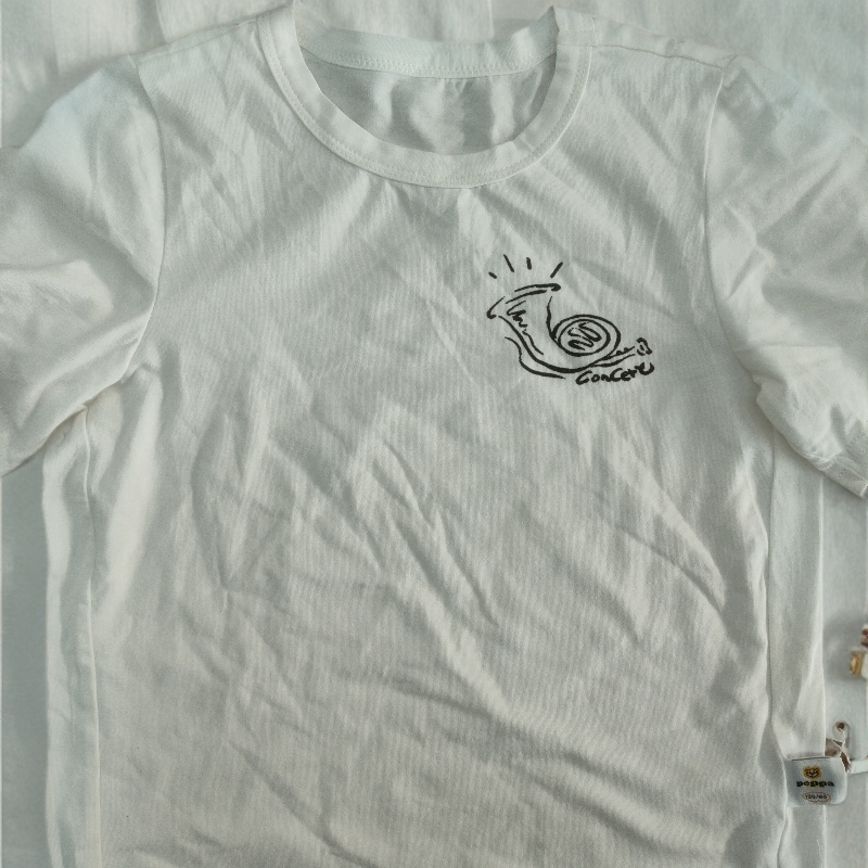 白色小螺号短袖856750