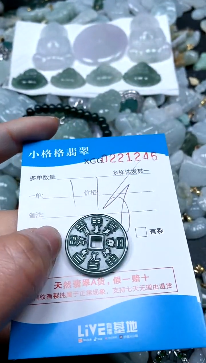 【闪购商品】翡翠颈饰未镶嵌闪购商品0221246