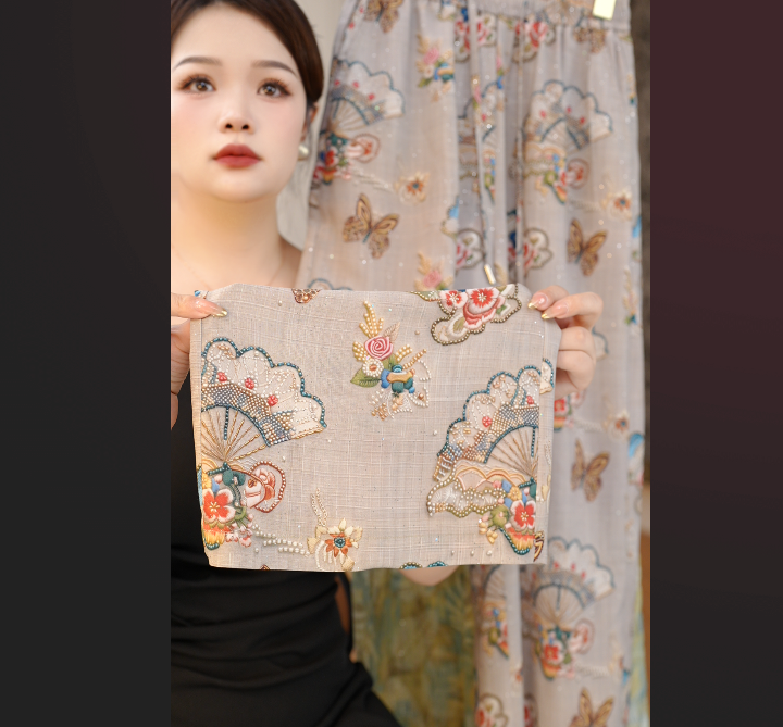 2025夏季新款复古时尚新中式轻薄舒适宽松透气休闲直筒裤