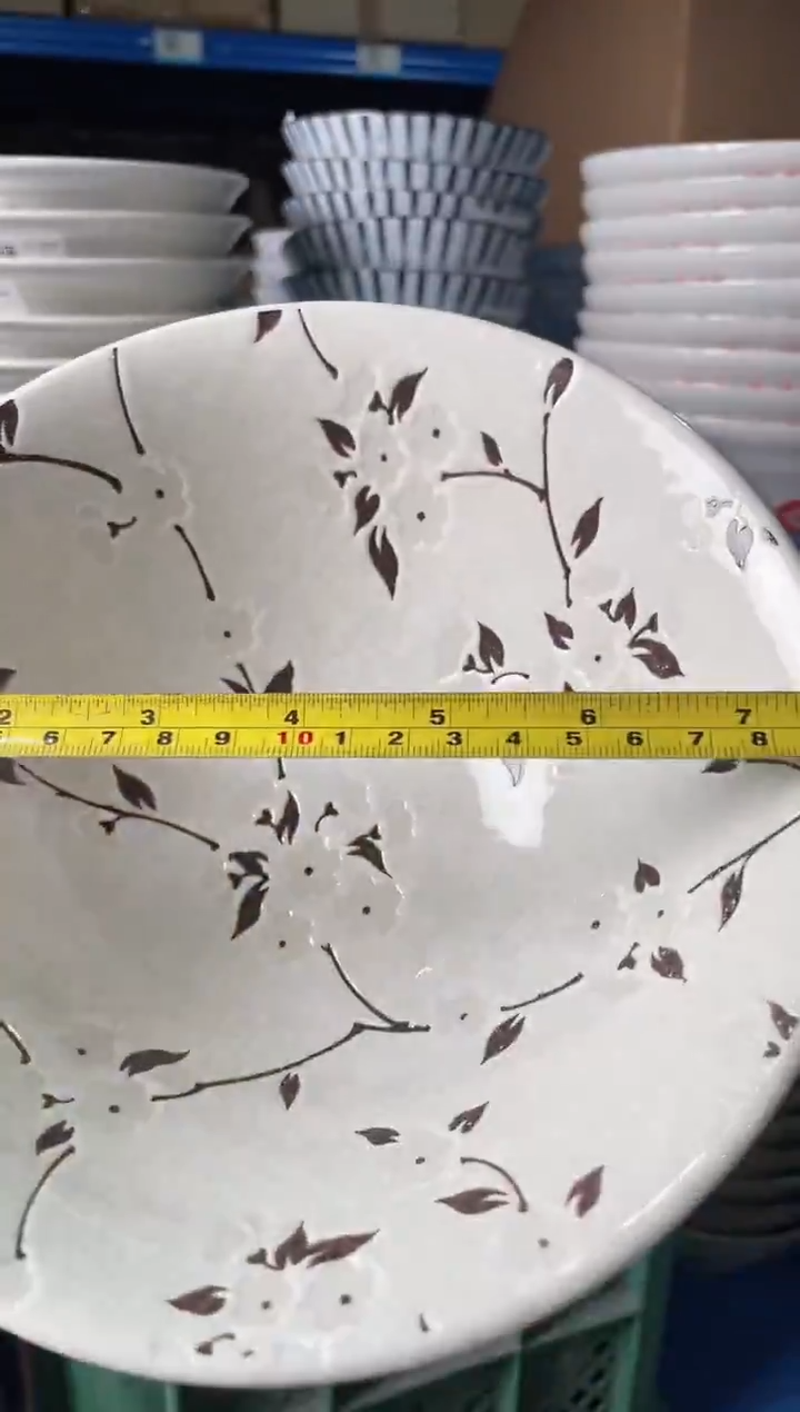 陶瓷白雪穂香 斗形大碗 微瑕