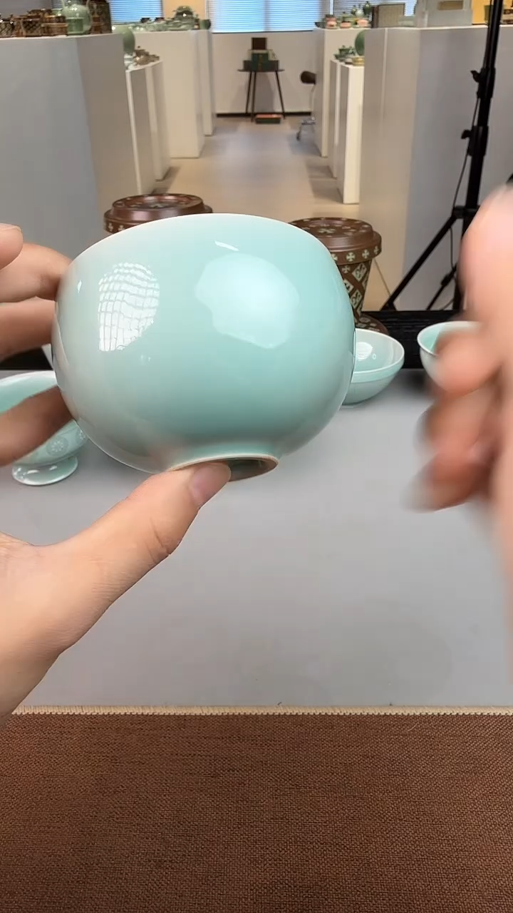 青瓷手工茶器包邮