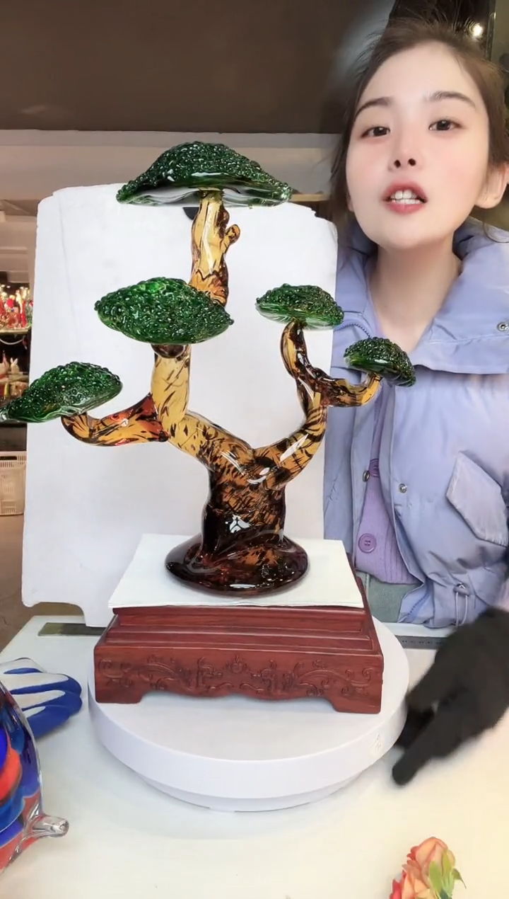 【闪购商品】茶盏琉璃摆件家居摆件