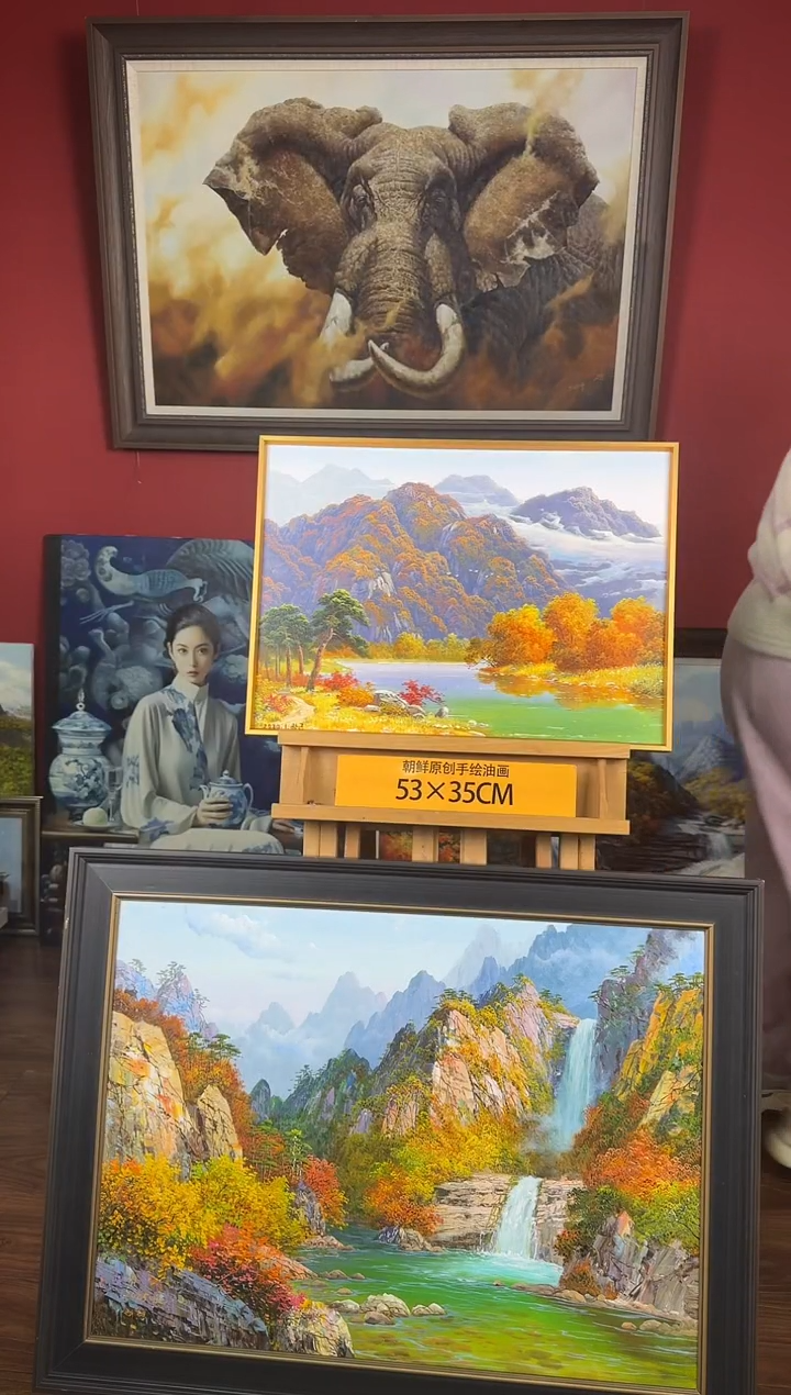 油画【16号】约53*35cm丨朝鲜原创纯手绘孤品油画丨顺丰包邮