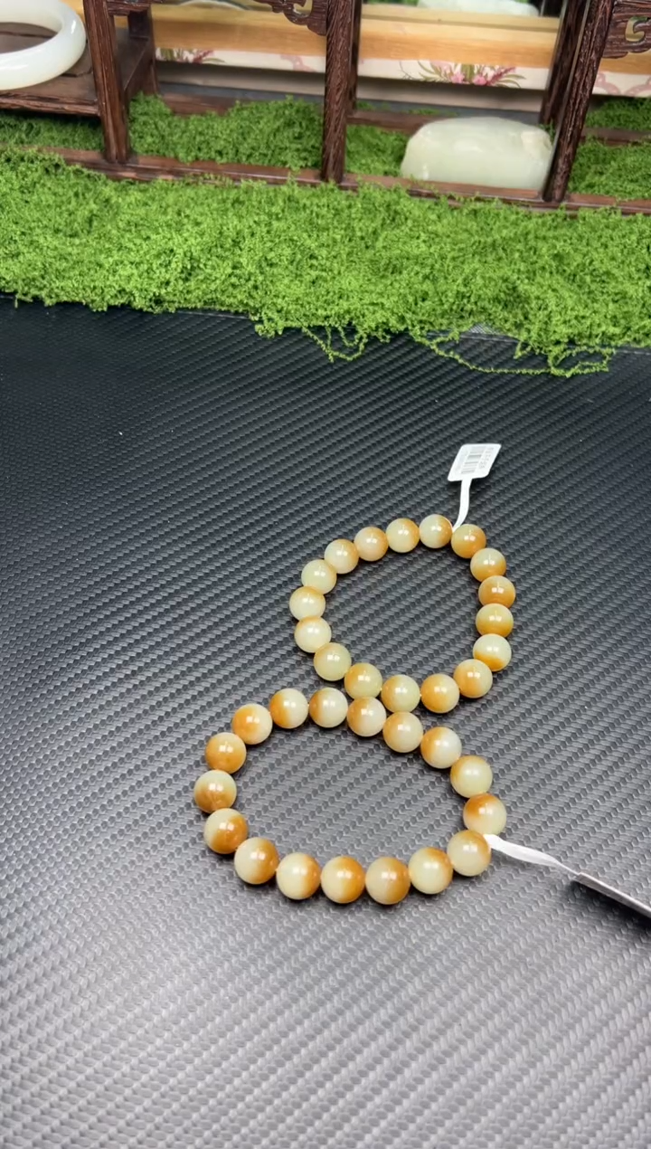 未镶嵌手串和田玉若羌微色差卡12多样性发货拍一发一