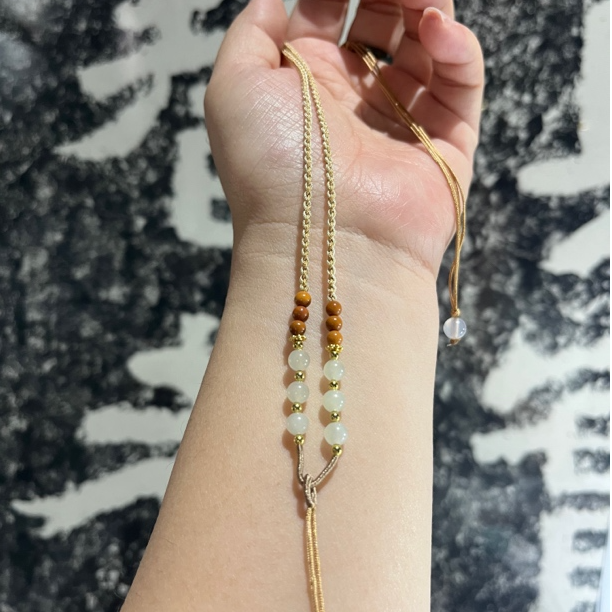 和田玉挂件绳吊坠挂绳手工编织项链绳可调节男女细款和田玉坠挂绳