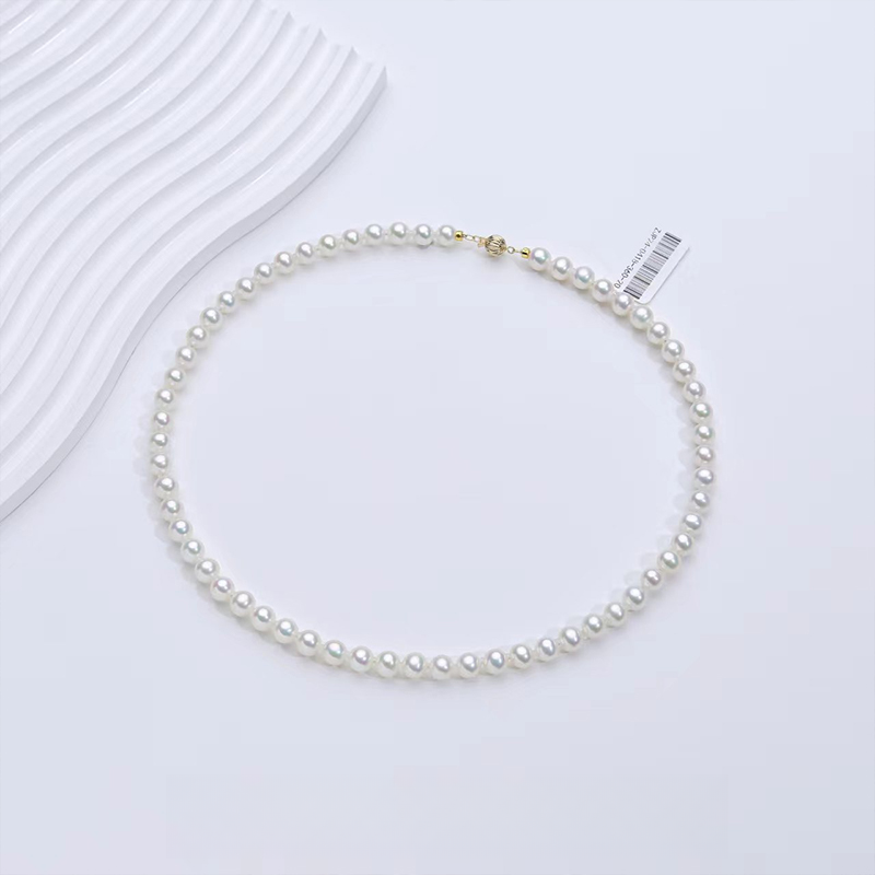 【乔森-甄爱】海水akoya“花珠”珍珠项链7.5-8mm grd