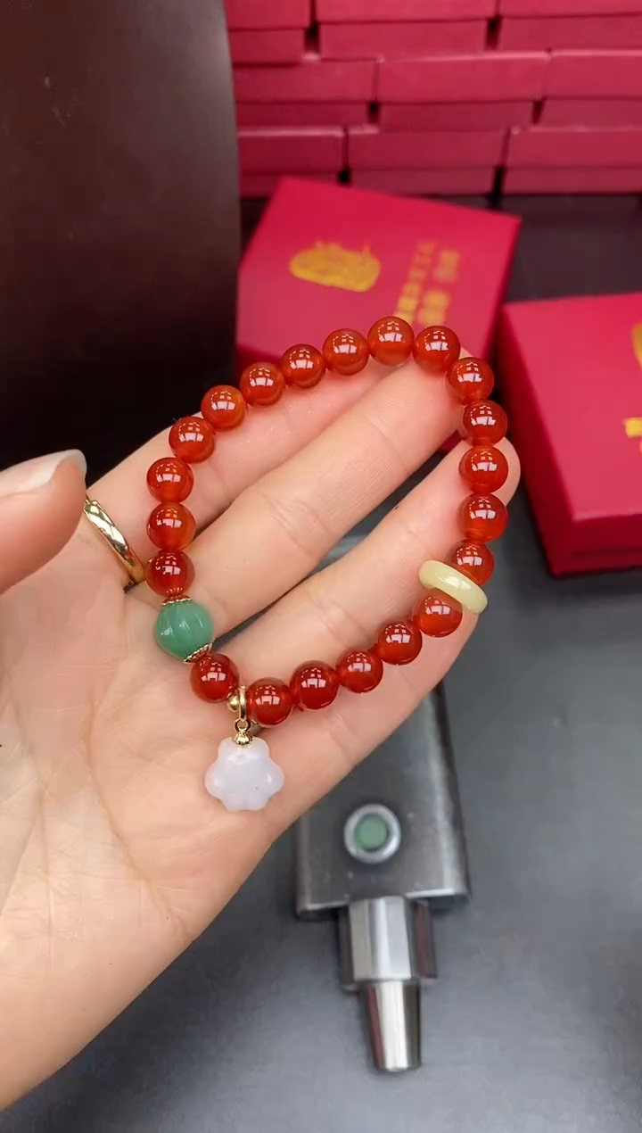 【闪购商品】玛瑙/玉髓手链未镶嵌手串