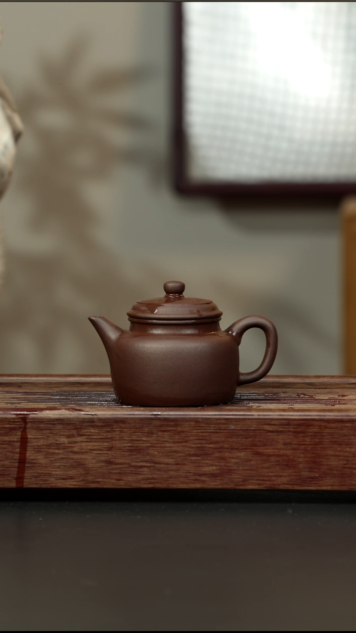 茶壶紫砂老紫泥 小德钟