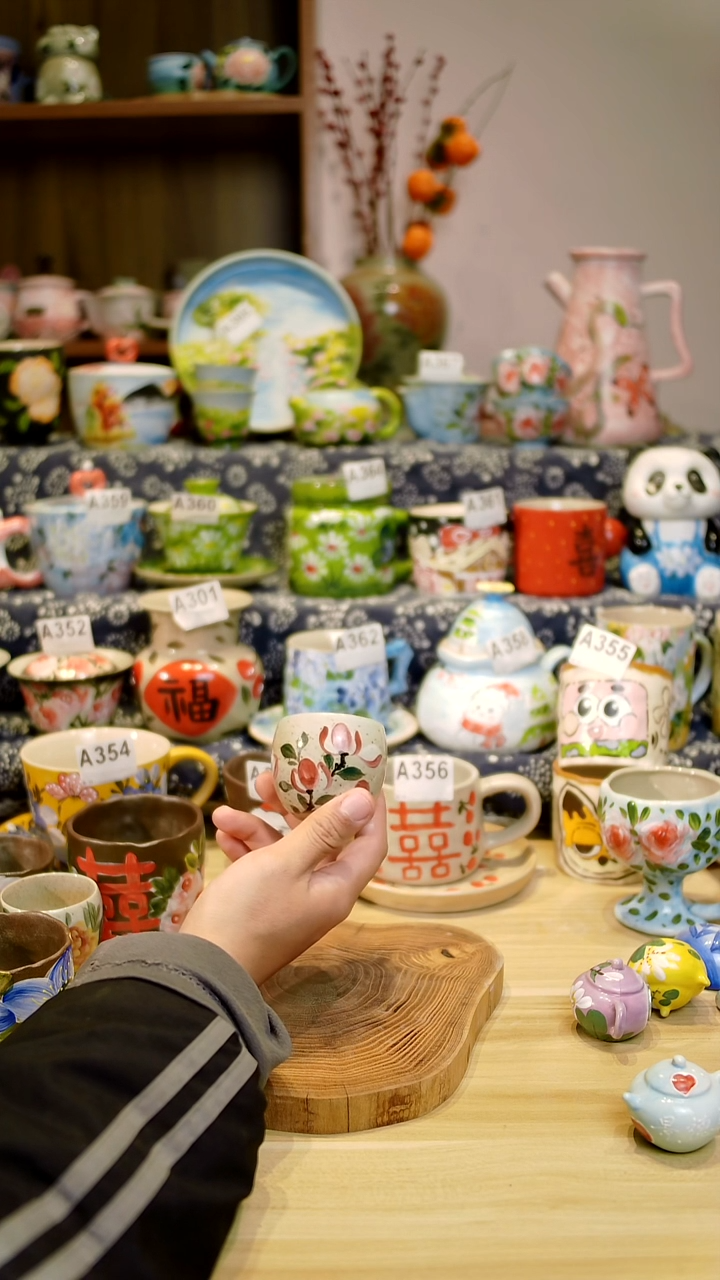 瓷片景德镇手绘釉下彩陶瓷