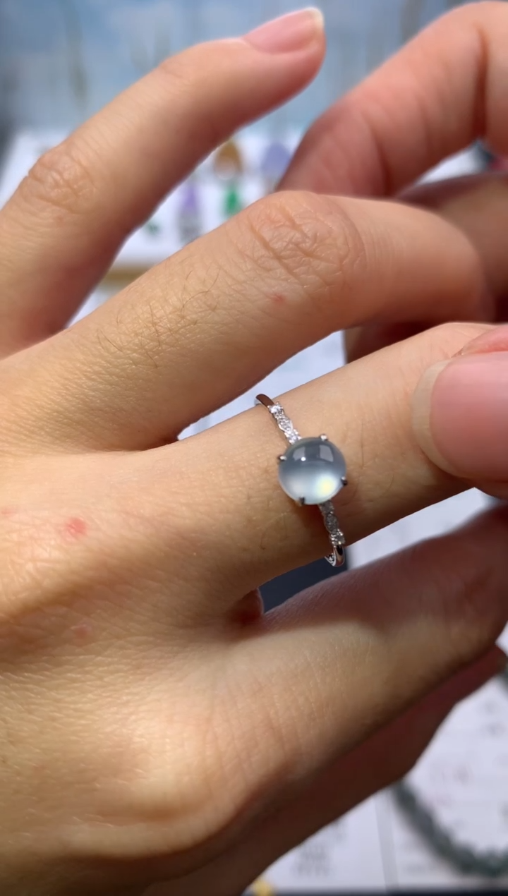 【闪购商品】定制翡翠18K金镶嵌不退不换 无鉴赏期