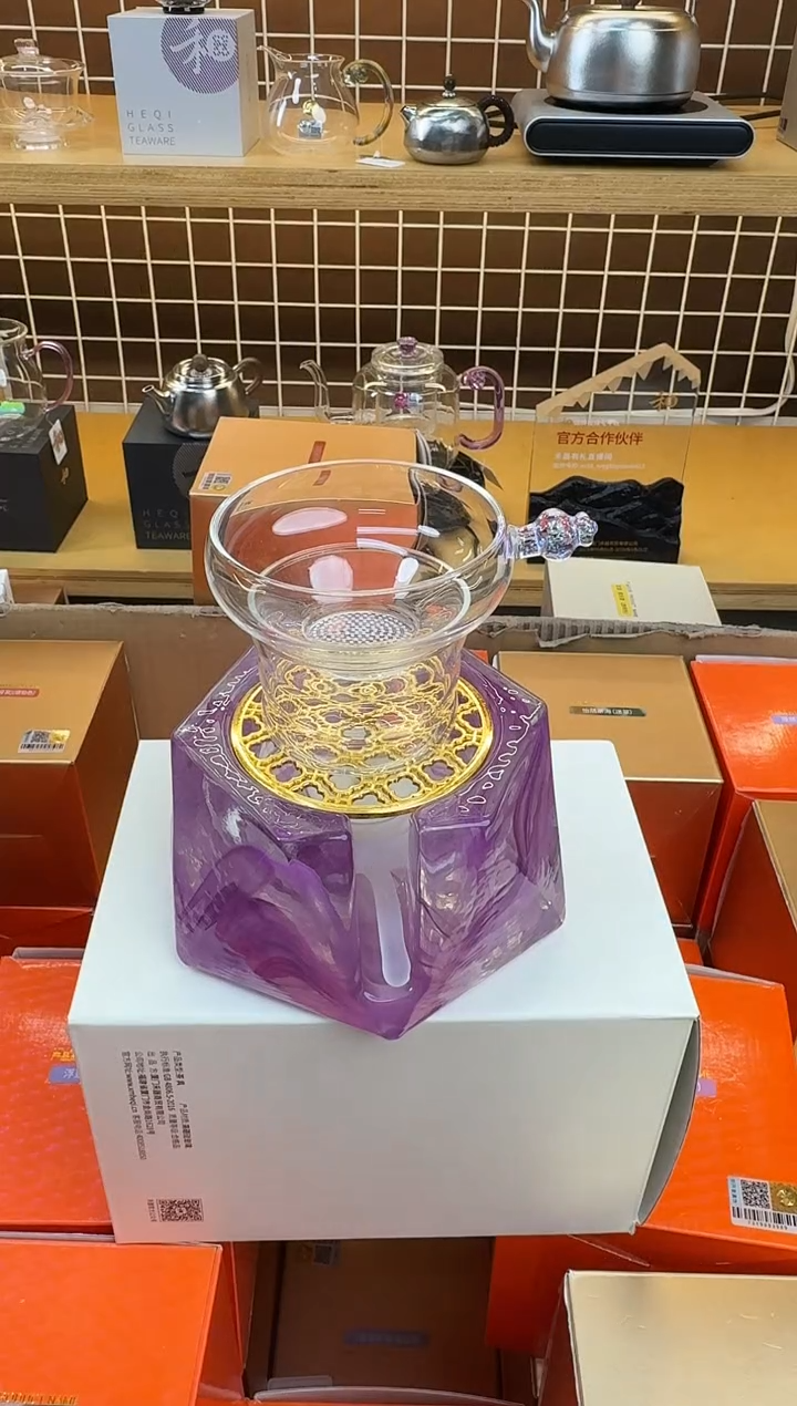 @@禾器晶彩奉珠茶漏透紫金