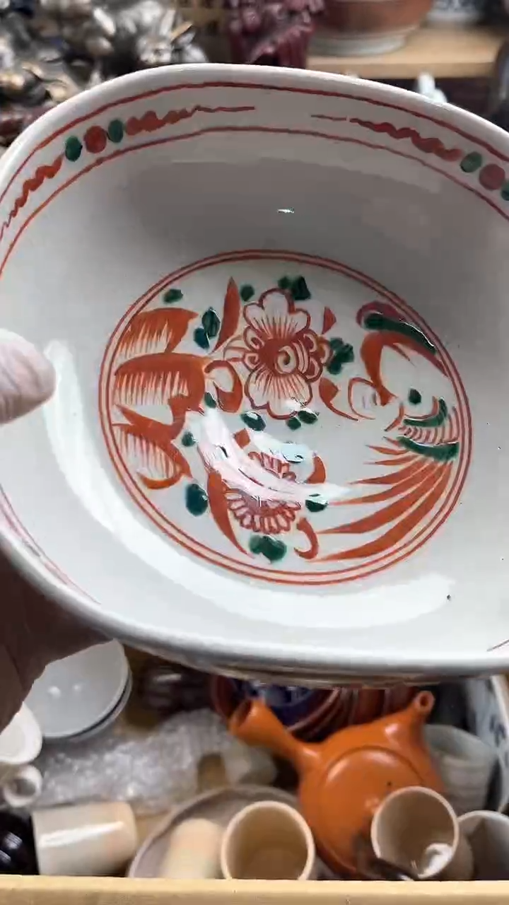 瓷片桃**酱英歌瓷器满19.9包邮