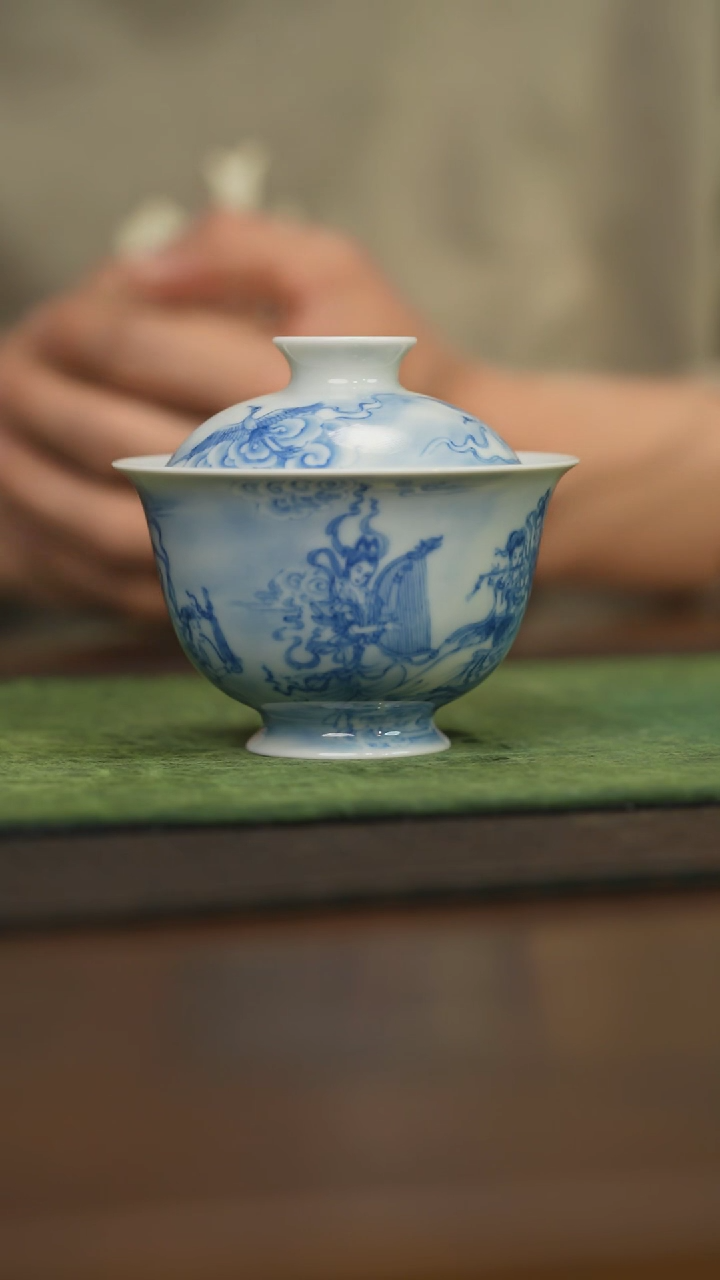 【闪购商品】杯柴窑青花破价福利