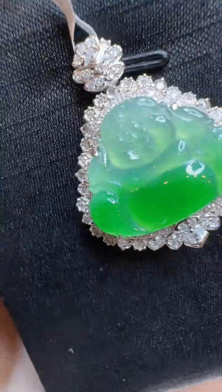 【闪购商品】翡翠吊坠(不含链)18K金镶嵌多样性团购发一件
