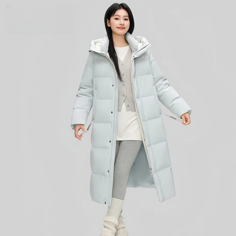 〈纪朵研〉1840冬季新款过膝加厚时尚长款情侣款外套