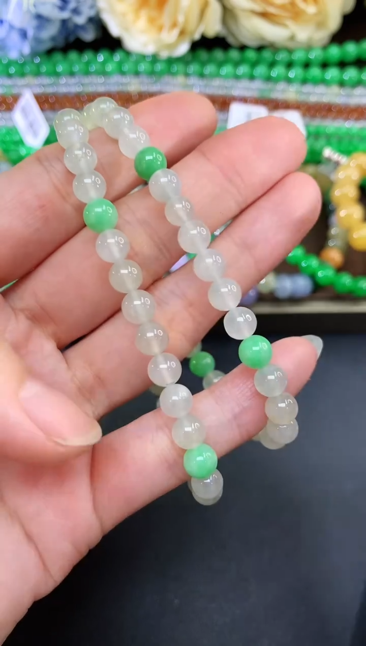 未镶嵌手串翡翠15|580多样性发其一