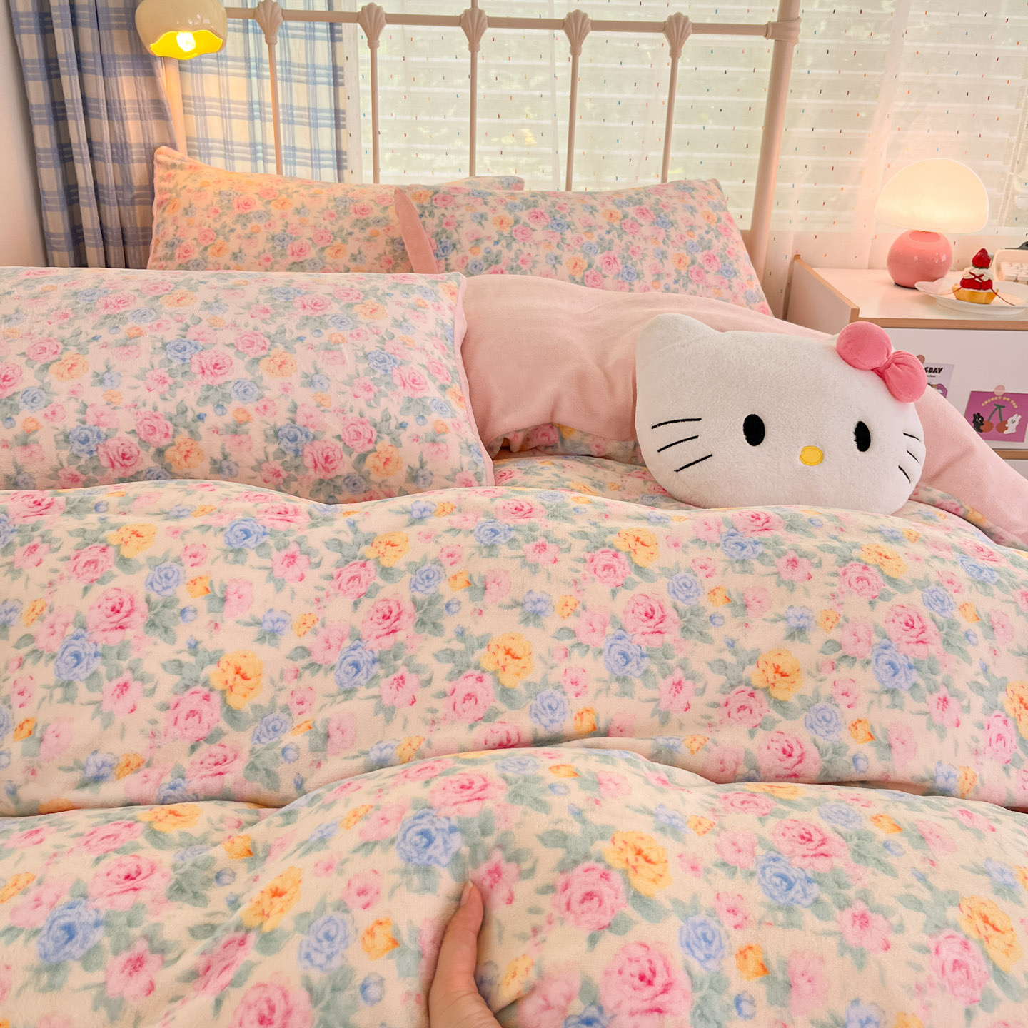 秋冬保暖系列牛奶绒印花四件套