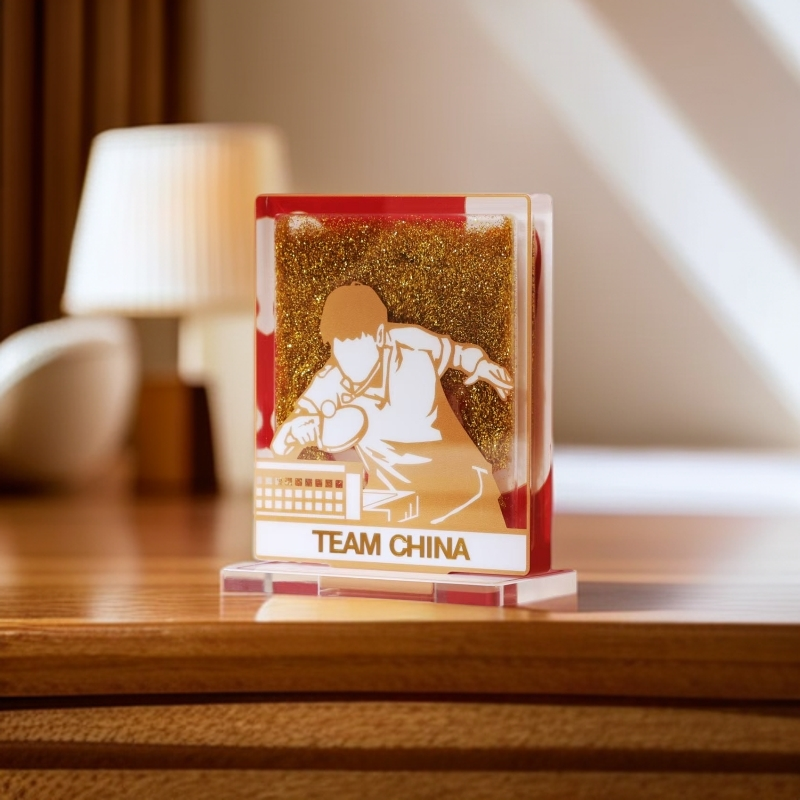 【官方正品】TEAM CHINA 中国国家队乒搏系列流沙立牌莎莎周边大头