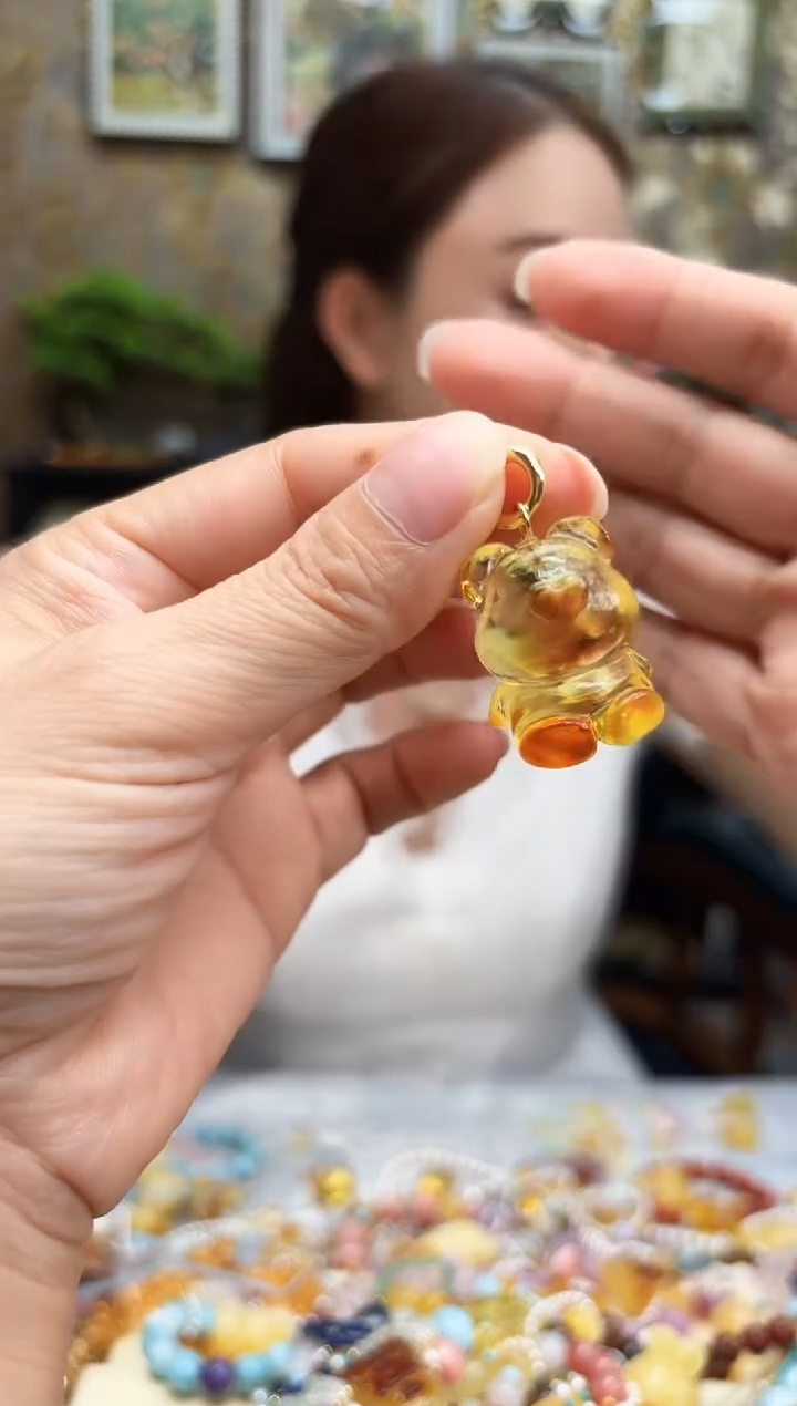 琥珀吊坠(不含链)未镶嵌琥珀【  吊坠  】多样性发一
