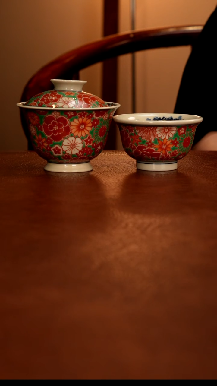 摆件陶景德镇瓷器，青花瓷手绘茶具~