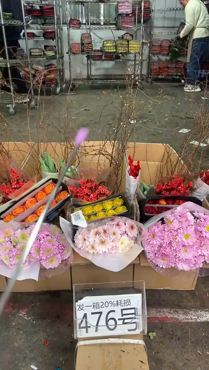 476号♥中通不指定随机颜色含20%耗损发一箱鲜花