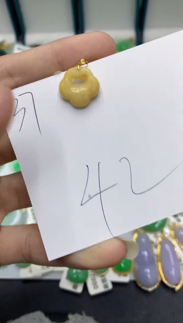 【闪购商品】翡翠颈饰18K金镶嵌翡翠