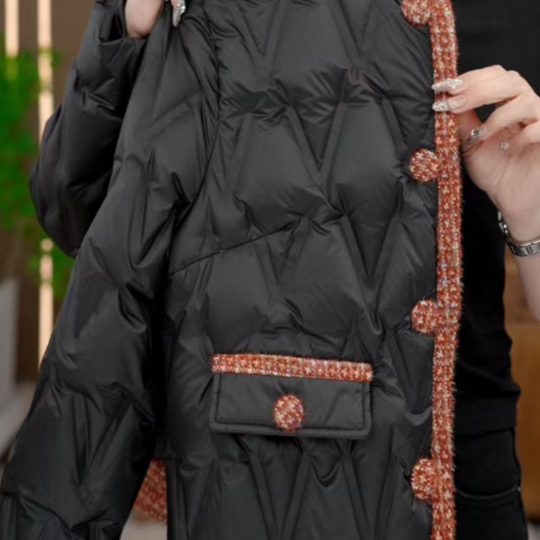 2025杭州原版正品保暖气质减龄修身羽绒E-193-MMQSDZNZ