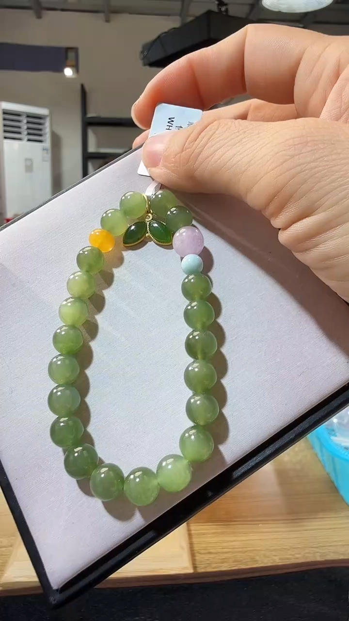 未镶嵌手链和田玉优0864 约7mm