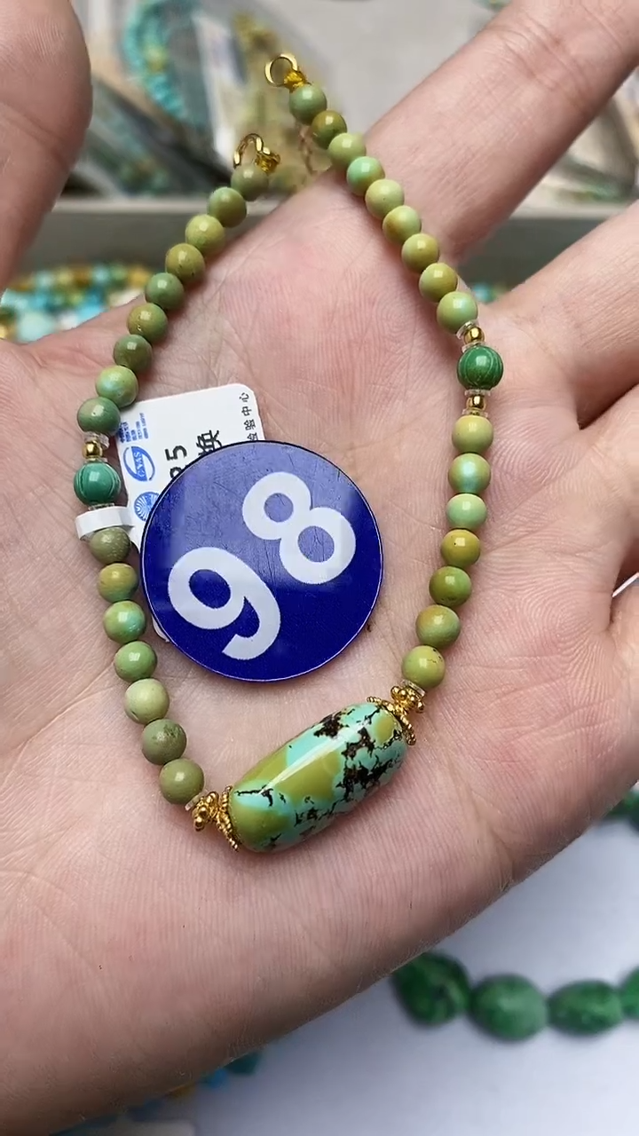 【闪购商品】绿松石手链银S925镶嵌98