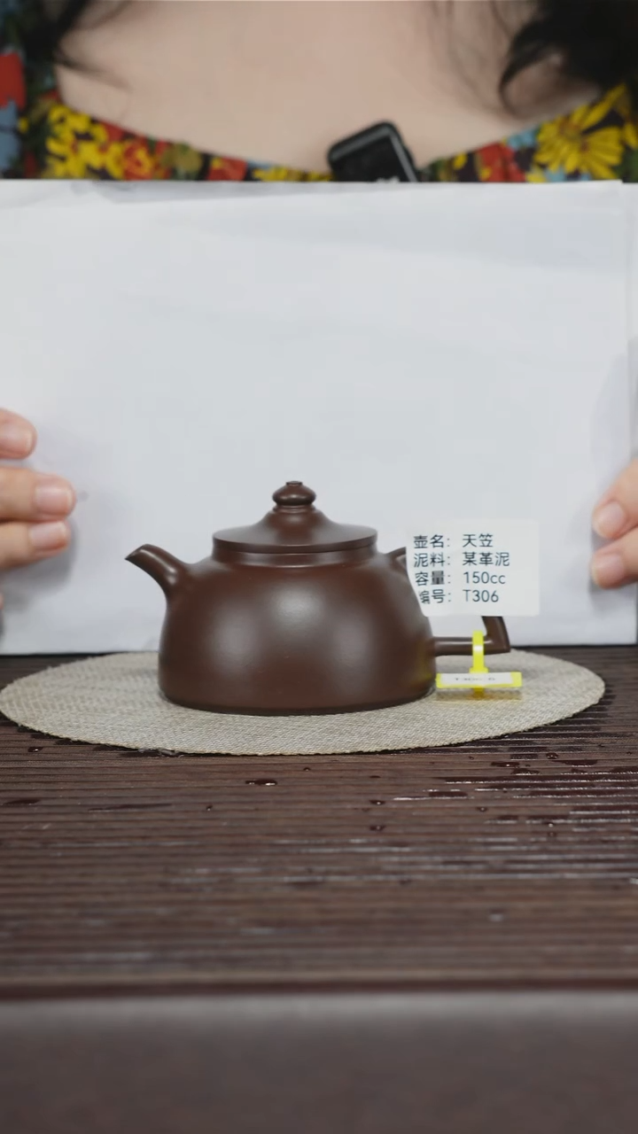 茶壶紫砂T306 某革泥 天笠 150cc