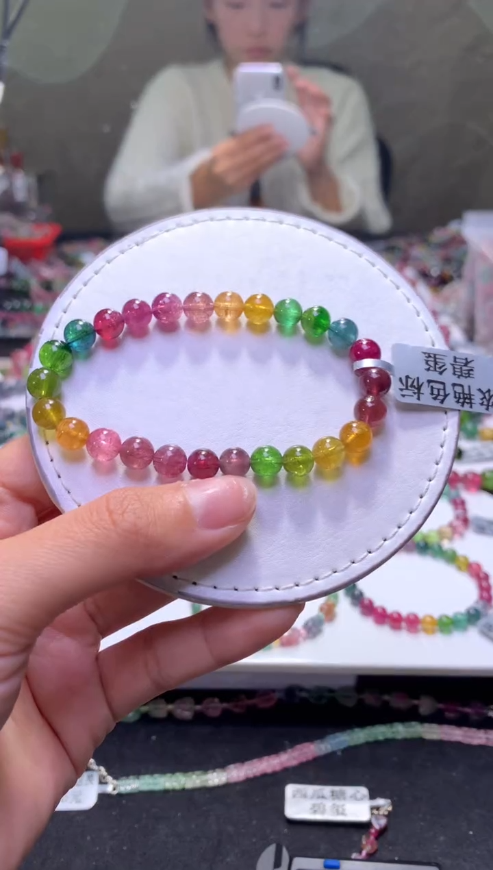 未镶嵌手串碧玺A98【天然碧玺】