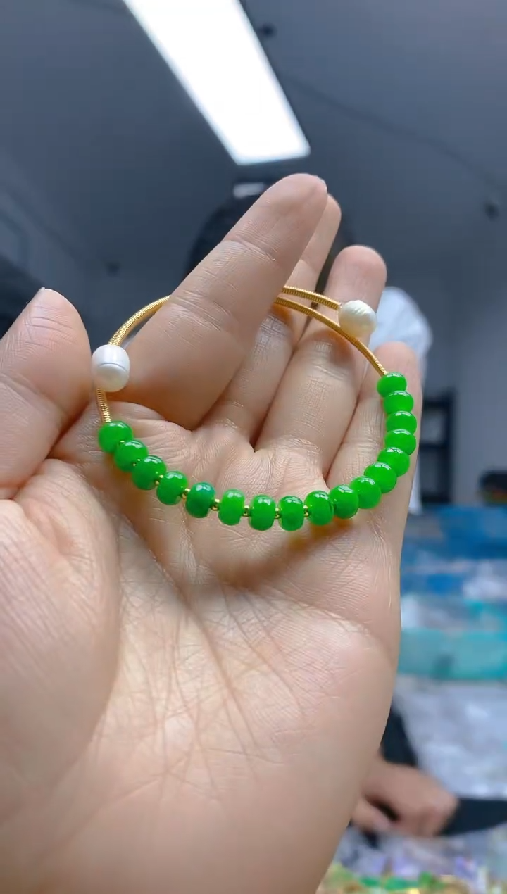 【闪购商品】翡翠耳饰合金0288翡翠手镯