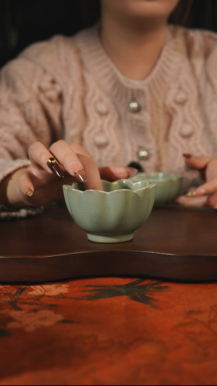 杯子瓷一**风汝州原产地原矿仿古老釉q