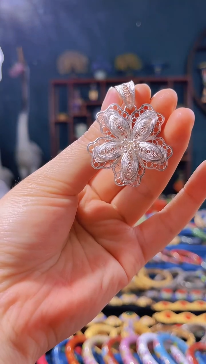 【闪购商品】非遗绝技 花丝吊坠