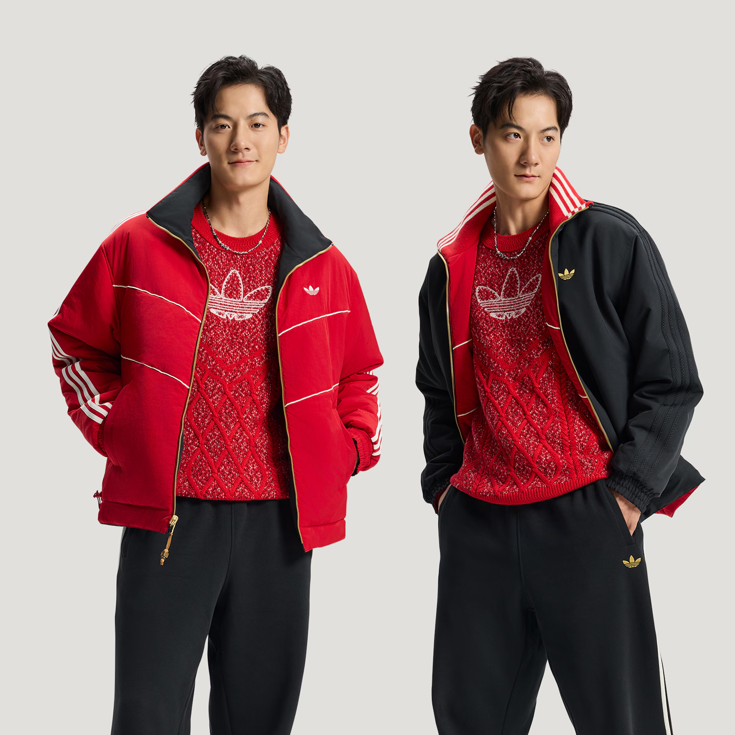 adidas/阿迪达斯新年款 JACKET PADDED 保暖双面穿运动棉服KT0639