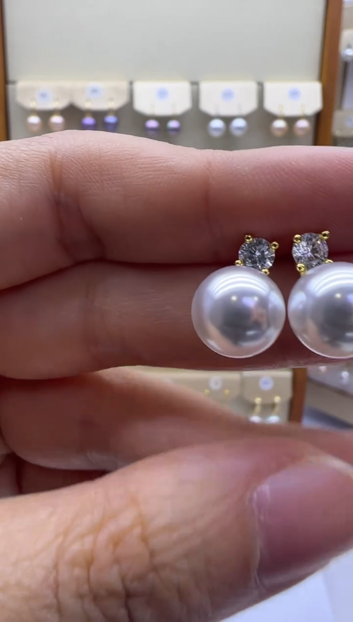 未镶嵌耳饰淡水珍珠233