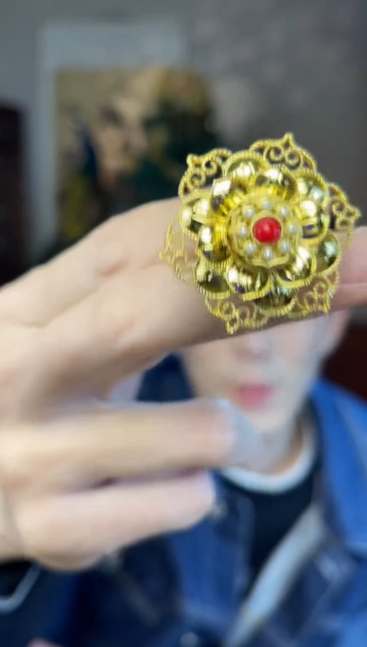 铜合金无小花宝钗一个