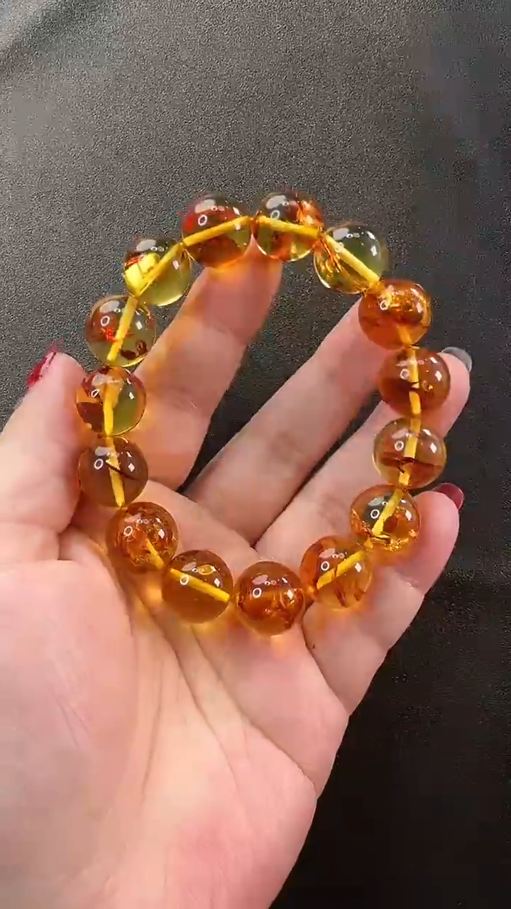 【闪购商品】琥珀手链未镶嵌手串