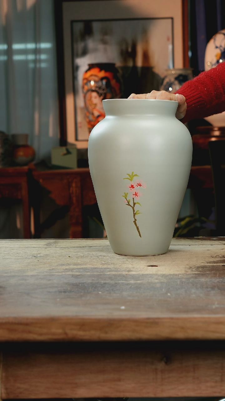 【闪购商品】瓷片景德镇纯手工釉下彩精品花瓶