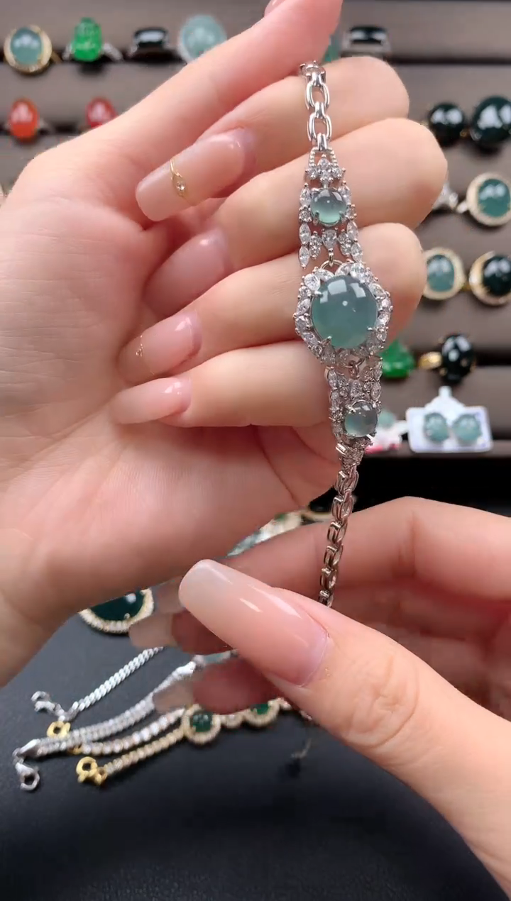 【闪购商品】翡翠戒指银S925镶嵌321321312