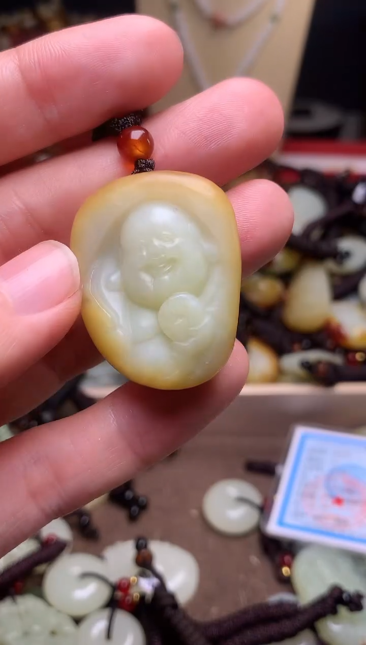 颈饰未镶嵌和田玉新疆料青海料清水和田玉吊坠