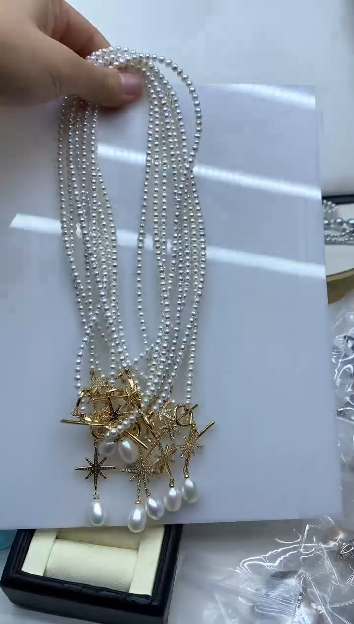 未镶嵌耳饰淡水珍珠多样性发其一