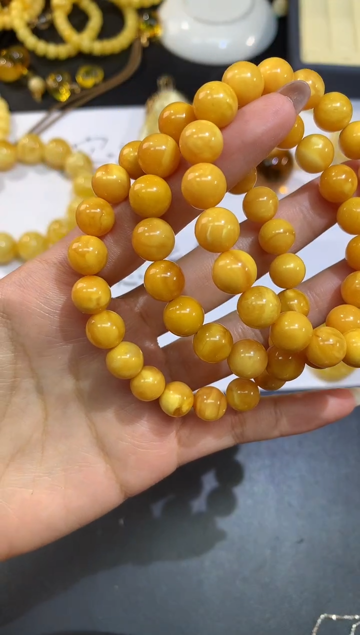 未镶嵌蜜蜡裸石手串多样性发其一A308 |  980