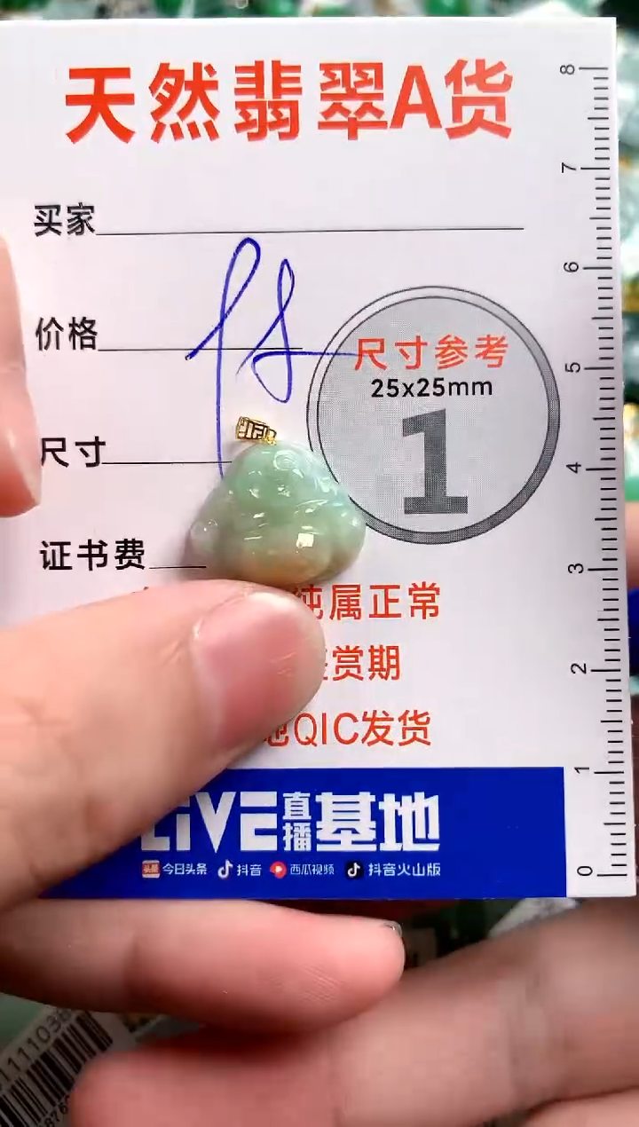 【闪购商品】翡翠颈饰18K金镶嵌14002740