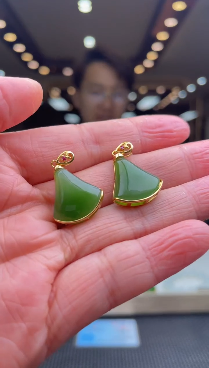 【闪购商品】定制和田玉银S925镶嵌天然和田玉多样性发其一