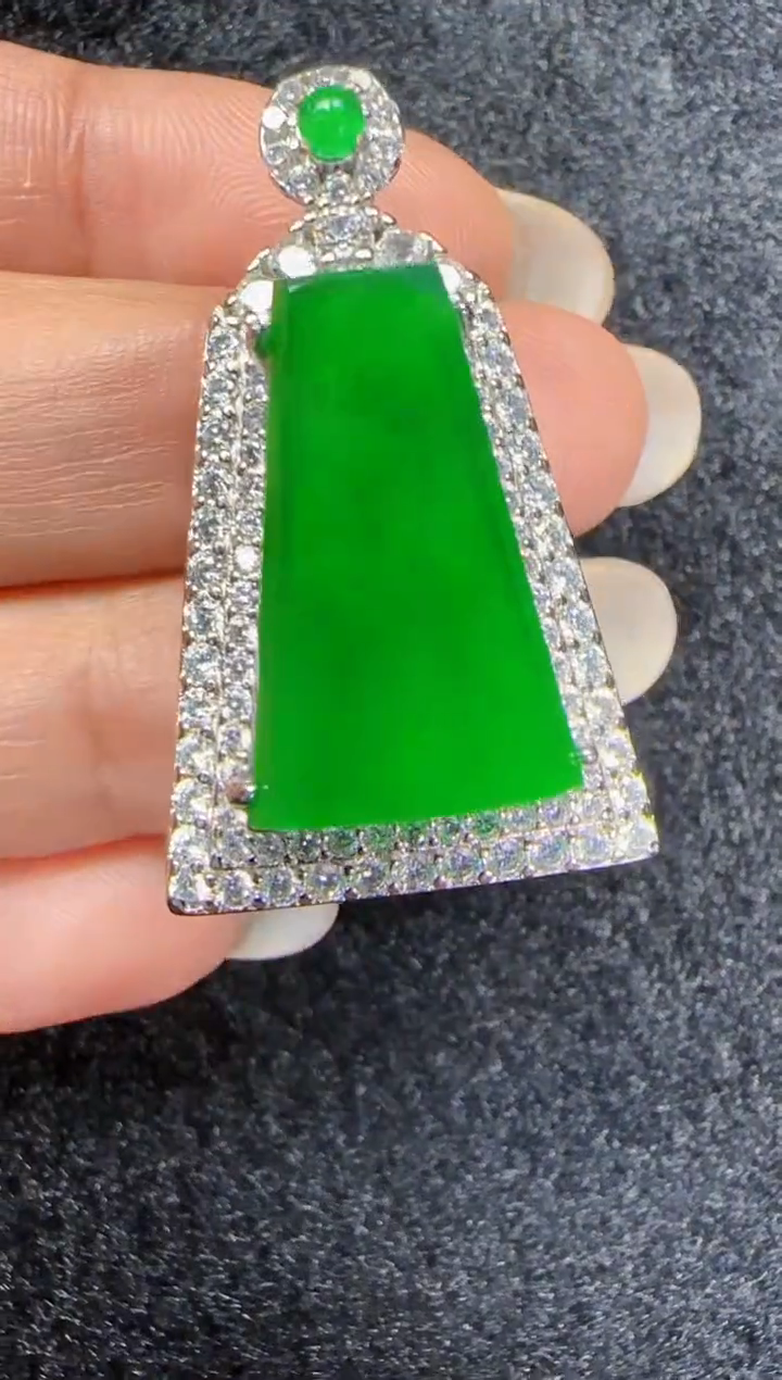 未镶嵌定制翡翠翡翠吊坠57