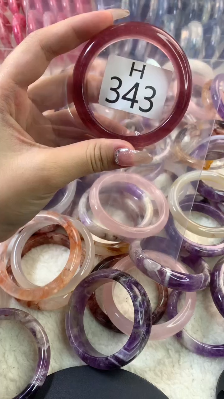 水晶手镯H未镶嵌水晶343-54